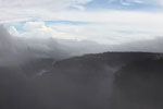 Rocky cliffs at Chapada (through the fog)