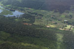 Aerial view of the pantanal wetland