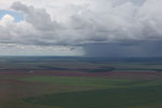 Storm over the Amazon's agricultural landscape