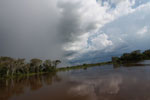 Storm approaching over the Cuiaba river