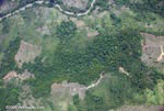 Aerial view of forest fragments and deforestation in Costa Rica