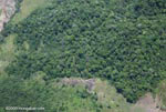 Aerial view of a forest margin in Costa Rica