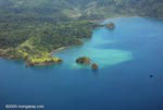 Aerial view of forests and islands of Golfo Dulce