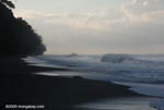 Waves breaking on an Osa Peninsula beach