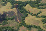 Aerial view of forest fragments in Costa Rica