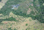 Aerial view of forest fragments in Costa Rica