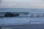 Waves breaking on an Osa peninsula beach