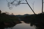 Nam tha river at sunset