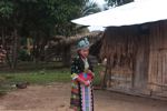 Hmong girl dressed up for a customary courtship game