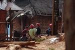 Women weaving in a Lao village