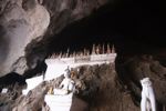 Buddha statues in Pak Ou caves