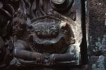 Stone carvings on the main sanctuary at Wat Phou