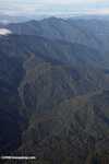 Rugged forest mountains of Borneo
