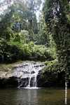Waterfall in the Bornean rainforest
