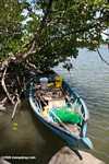 Fishing canoe on the Sabang river