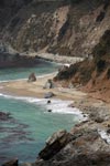 Beach north of McWay Cove in Big Sur